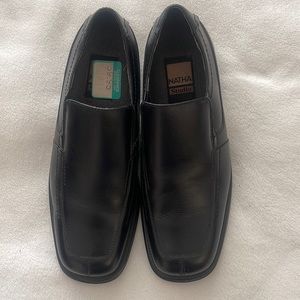 Brand new NATHA Studio Men Leather Shoes Black size 9